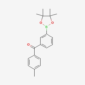 4,4,5,5-Tetramethyl-2-{3-[(4-methylphenyl)carbonyl]phenyl}-1,3,2-dioxaborolane