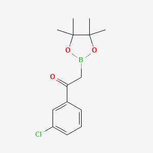1-(3-Chlorophenyl)-2-(tetramethyl-1,3,2-dioxaborolan-2-yl)ethanone