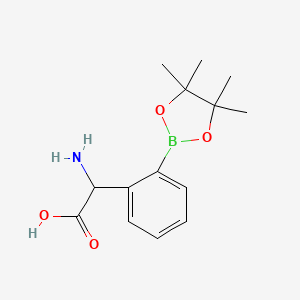 Amino[2-(tetramethyl-1,3,2-dioxaborolan-2-yl)phenyl]acetic acid