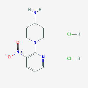 1-(3-Nitropyridin-2-yl)piperidin-4-amine dihydrochloride