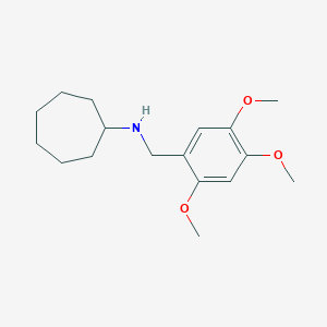 molecular formula C17H27NO3 B079535 N-(2,4,5-trimethoxybenzyl)cycloheptanamine CAS No. 418778-25-3