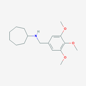 B079536 N-(3,4,5-trimethoxybenzyl)cycloheptanamine CAS No. 356075-79-1