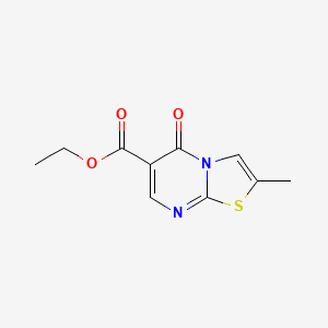 molecular formula C10H10N2O3S B7953875 ETHYL 2-METHYL-5-OXO-[1,3]THIAZOLO[3,2-A]PYRIDINE-6-CARBOXYLATE 