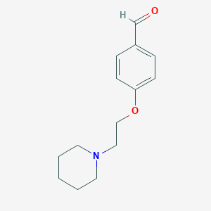 molecular formula C14H19NO2 B079539 4-(2-(哌啶-1-基)乙氧基)苯甲醛 CAS No. 26815-04-3