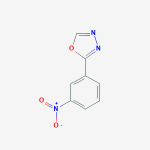 molecular formula C8H5N3O3 B079540 2-(3-Nitrophenyl)-1,3,4-oxadiazole CAS No. 5565-72-0