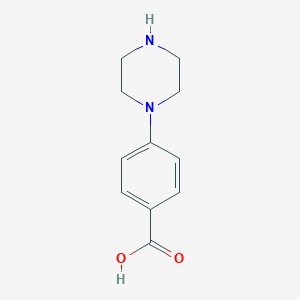 molecular formula C11H14N2O2 B079553 4-(哌嗪-1-基)苯甲酸 CAS No. 85474-75-5