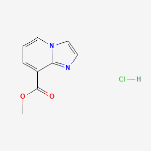 molecular formula C9H9ClN2O2 B7955605 Imidazo[1,2-a]pyridine-8-carboxylic acid methyl ester hydrochloride 