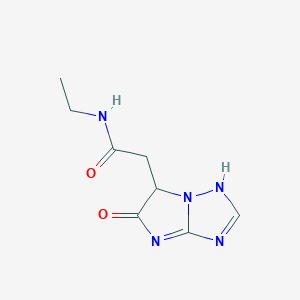 molecular formula C8H11N5O2 B7955885 N-ethyl-2-(5-oxo-1,6-dihydroimidazo[1,2-b][1,2,4]triazol-6-yl)acetamide 
