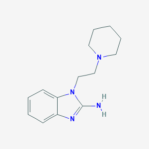 molecular formula C14H20N4 B079561 1-(2-piperidin-1-ylethyl)-1H-benzimidazol-2-amine CAS No. 435342-20-4