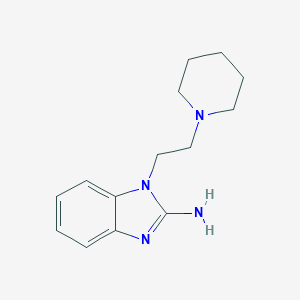 molecular formula C14H20N4 B079561 1-[2-(哌啶-1-基)乙基]-1H-苯并咪唑-2-胺 CAS No. 435342-20-4