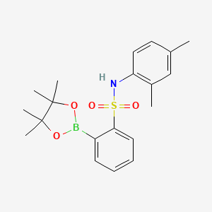 molecular formula C20H26BNO4S B7956566 N-(2,4-Dimethylphenyl)-2-(tetramethyl-1,3,2-dioxaborolan-2-yl)benzenesulfonamide 
