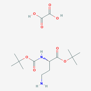 molecular formula C15H28N2O8 B7957229 Boc-l-dab-otbu oxalate 