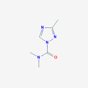 molecular formula C6H10N4O B079588 N,N,3-Trimethyl-1H-1,2,4-triazole-1-carboxamide CAS No. 14803-79-3