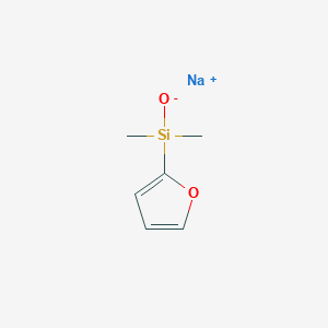 molecular formula C6H9NaO2Si B7959187 sodium;furan-2-yl-dimethyl-oxidosilane 