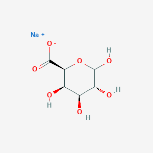 molecular formula C6H9NaO7 B7959278 sodium;(2S,3R,4S,5R)-3,4,5,6-tetrahydroxyoxane-2-carboxylate 