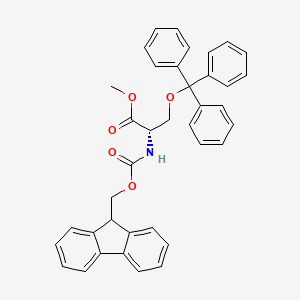 molecular formula C38H33NO5 B7959407 Methyl (2S)-2-{[(9H-fluoren-9-ylmethoxy)carbonyl]amino}-3-(triphenylmethoxy)propanoate CAS No. 171820-89-6