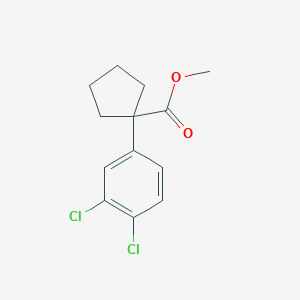 molecular formula C13H14Cl2O2 B7959408 Methyl 1-(3,4-dichlorophenyl)cyclopentane-1-carboxylate CAS No. 1820705-22-3