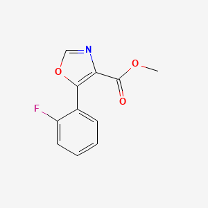 molecular formula C11H8FNO3 B7959462 Methyl 5-(2-fluorophenyl)oxazole-4-carboxylate CAS No. 89204-88-6