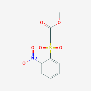 Methyl 2-methyl-2-[(2-nitrobenzene)sulfonyl]propanoate