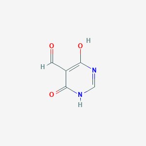 molecular formula C5H4N2O3 B079595 4,6-Dihydroxy-5-formylpyrimidine CAS No. 14256-99-6