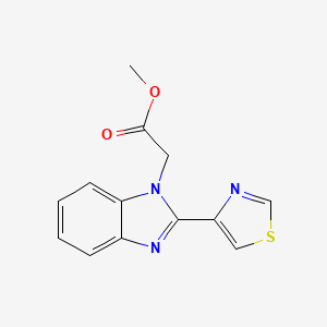 Methyl 2-[2-(1,3-thiazol-4-YL)-1,3-benzodiazol-1-YL]acetate