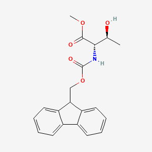 molecular formula C20H21NO5 B7959519 Methyl (2S,3S)-2-{[(9H-fluoren-9-ylmethoxy)carbonyl]amino}-3-hydroxybutanoate 