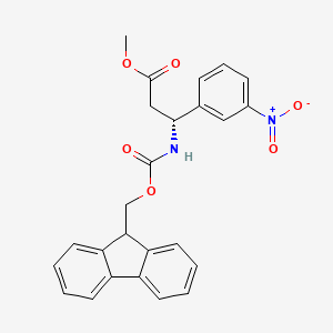 Methyl (3R)-3-{[(9H-fluoren-9-ylmethoxy)carbonyl]amino}-3-(3-nitrophenyl)propanoate