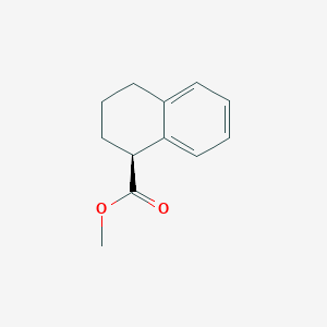 molecular formula C12H14O2 B7959558 METHYL(1S)-1,2,3,4-TETRAHYDRONAPHTHALENE-1-CARBOXYLATE 