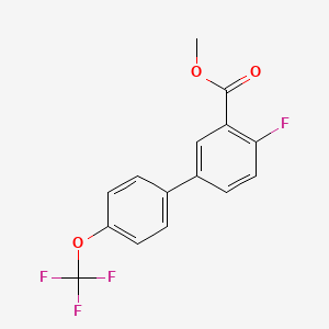 4-Fluoro-4'-(trifluoromethoxy)biphenyl-3-carboxylic acid methyl ester