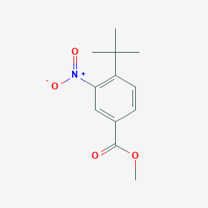 molecular formula C12H15NO4 B7959623 Methyl 4-t-butyl-3-nitrobenzoate 