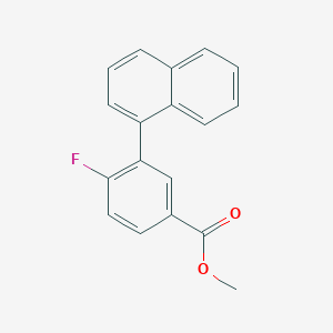 Methyl 4-fluoro-3-(naphthalen-1-YL)benzoate