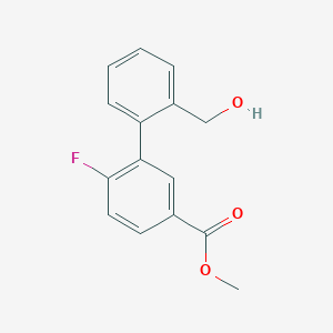 Methyl 4-fluoro-3-[2-(hydroxymethyl)phenyl]benzoate