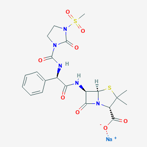 molecular formula C21H25N5O8S2.Na B000796 Mezlocillin sodium CAS No. 42057-22-7