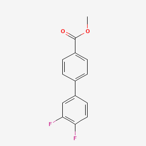 molecular formula C14H10F2O2 B7960049 Methyl 4-(3,4-difluorophenyl)benzoate 