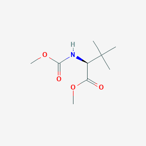 molecular formula C9H17NO4 B7960354 Methyl (2S)-2-[(methoxycarbonyl)amino]-3,3-dimethylbutanoate 