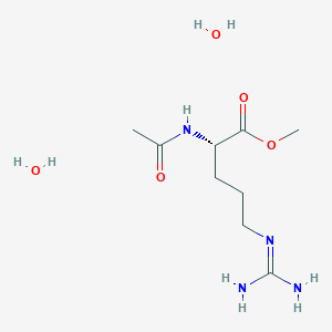 molecular formula C9H22N4O5 B7960389 dihydrate methyl (2S)-5-carbamimidamido-2-acetamidopentanoate 