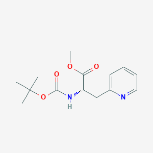 molecular formula C14H20N2O4 B7960663 methyl (2S)-2-{[(tert-butoxy)carbonyl]amino}-3-(pyridin-2-yl)propanoate 
