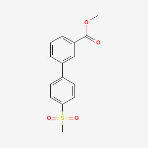 molecular formula C15H14O4S B7960688 Methyl 3-(4-methanesulfonylphenyl)benzoate 