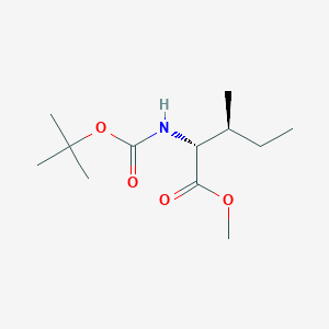 molecular formula C12H23NO4 B7960708 methyl (2R,3S)-2-{[(tert-butoxy)carbonyl]amino}-3-methylpentanoate 