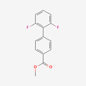 molecular formula C14H10F2O2 B7960762 Methyl 4-(2,6-difluorophenyl)benzoate CAS No. 1820704-20-8