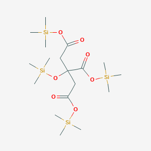 molecular formula C18H40O7Si4 B079612 1,2,3-Propanetricarboxylic acid, 2-[(trimethylsilyl)oxy]-, tris(trimethylsilyl) ester CAS No. 14330-97-3