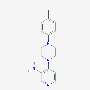 molecular formula C16H20N4 B079613 Piperazine, 1-(3-amino-4-pyridyl)-4-(p-tolyl)- CAS No. 14549-71-4