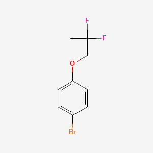 molecular formula C9H9BrF2O B7961642 1-Bromo-4-(2,2-difluoropropoxy)benzene 