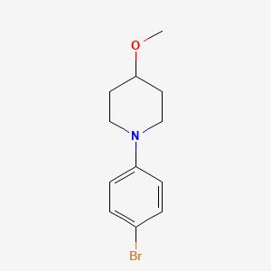molecular formula C12H16BrNO B7961735 1-(4-Bromophenyl)-4-methoxypiperidine 