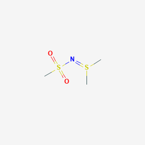 molecular formula C3H9NO2S2 B079618 Mesyliminodimethylsulfur(IV) CAS No. 13553-68-9