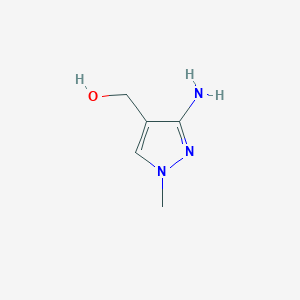 molecular formula C5H9N3O B7961809 (3-Amino-1-methylpyrazol-4-yl)methanol 