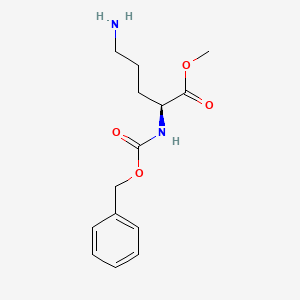 molecular formula C14H20N2O4 B7961956 Methyl (2S)-5-amino-2-{[(benzyloxy)carbonyl]amino}pentanoate 
