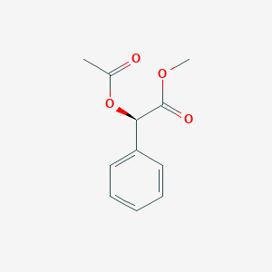 molecular formula C11H12O4 B7962090 Methyl (2R)-2-(acetyloxy)-2-phenylacetate 