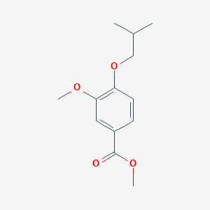 molecular formula C13H18O4 B7962119 METHYL3-METHOXY-4-(2-METHYLPROPOXY)BENZOATE 
