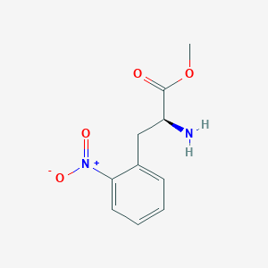 molecular formula C10H12N2O4 B7962217 Methyl (2S)-2-amino-3-(2-nitrophenyl)propanoate 